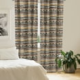 thumbnail image 2 of Ambesonne Abstract Curtains, Trippy Geometric, Pair of 28"x84", Multicolor, 2 of 5
