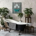 thumbnail image 5 of Bathroom Wall Art Teal Bathtub Daisy Canvas Bathroom Pictures For Wall Bathtub Painting Rustic Flower Picture Vintage Wood Background Wall Decor For Bedroom Living Room Bathroom, 5 of 6