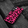 thumbnail image 4 of WIRESTER Shockproof Soft Rubber Cover Case for Samsung Galaxy S25 6.2" 2025, Black/Hot Pink Leopard, 4 of 5