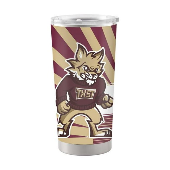 Logo Brands 221-S20T-14 Texas State 20 oz Mascot Stainless Tumbler