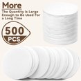 thumbnail image 5 of Coffee Filters Compatible with OXO Cold Brew Maker, 500 Pcs White Round Filter Paper for 32 Ounce ＆ Compact Maker, 5 of 5