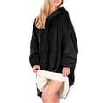 thumbnail image 4 of Sudadera Tipo Hoodie Cobija Unisex Hoodie Shendy Vendy Con Capucha Afelpada Suave Negro, 4 of 5