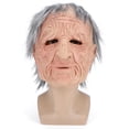 thumbnail image 1 of Simulación de peluca de rostro humano, cubierta para personas mayores, accesorios de disfraz para fiesta, decoración de Halloween, 1 of 1