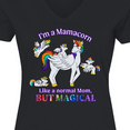 thumbnail image 4 of Inktastic I'm a Mamacorn, like a normal Mom, but magical Women's V-Neck T-Shirt, 4 of 5