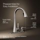 thumbnail image 3 of KOHLER R22867-SD-VS Maxton grifo de cocina desplegable con dispensador de jabón/dispensador de loción, grifo para fregadero de cocina con rociador desplegable, acero inoxidable vibrante, 3 of 5