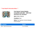 thumbnail image 2 of Fuel Injector Control Module - Compatible with 2003 - 2005 Ford Excursion 6.0L V8 Diesel 2004, 2 of 2