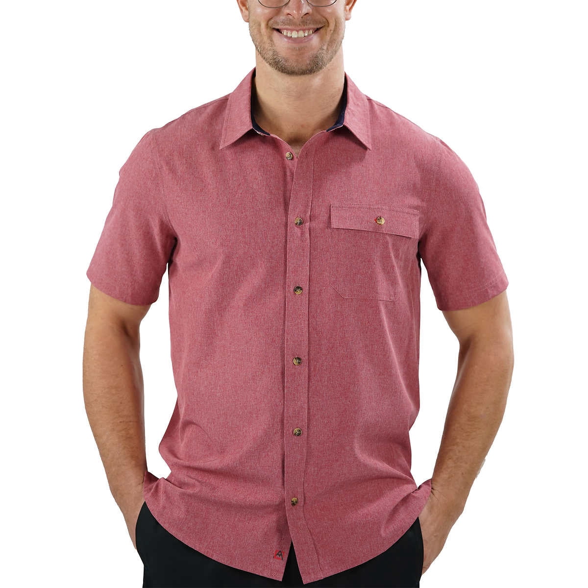 Short Sleeve Woven Shirt – Gray 