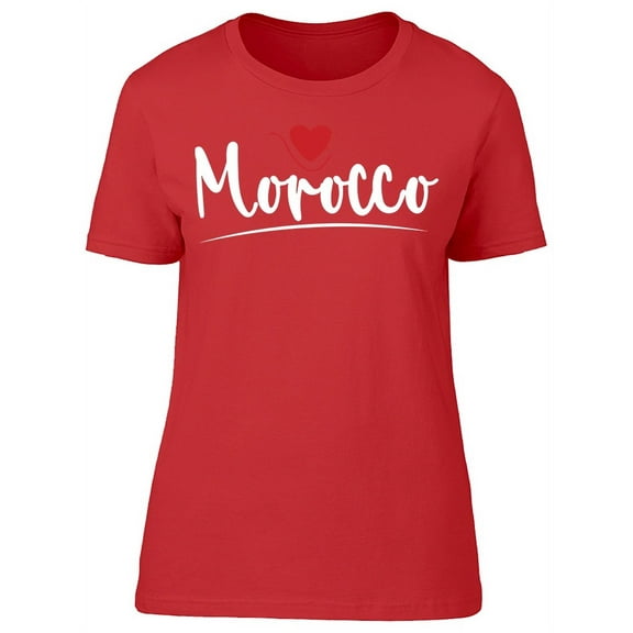 Graphic Morocco Typography T-Shirt Women -Image by Shutterstock, Female Large