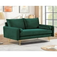 thumbnail image 4 of US Pride Furniture Villeda 58''W Polyester Square Arms Loveseat Green, 4 of 8