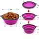thumbnail image 3 of Cuenco plegable para perros, paquete de 2 cuencos de agua plegables para perros para gatos y perros,y estacionar 1000 ml (verde + morado) brillar Hogar, 3 of 6