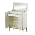 thumbnail image 3 of SEI Furniture Marradi Engineered Wood and Iron Bar Cabinet in White, 3 of 6