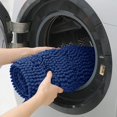 thumbnail image 7 of HAKUNA Striped Denim Blue Bathroom Rug Set 3 Pieces Ultra Soft, Non Slip Chenille Toilet Mat, Absorbent Plush Shaggy Bath Mats for Bathroom, Bedroom, Kitchen, 7 of 7