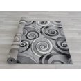 thumbnail image 6 of Handcraft Rugs-Spiral/Swirls Modern Contemporary Hand Carved Area Rug-Silver/Gray/Black, 6 of 10