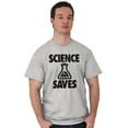 thumbnail image 4 of Science Saves Nerdy Scientist Geek Men's Graphic T Shirt Tees Brisco Brands S, 4 of 4