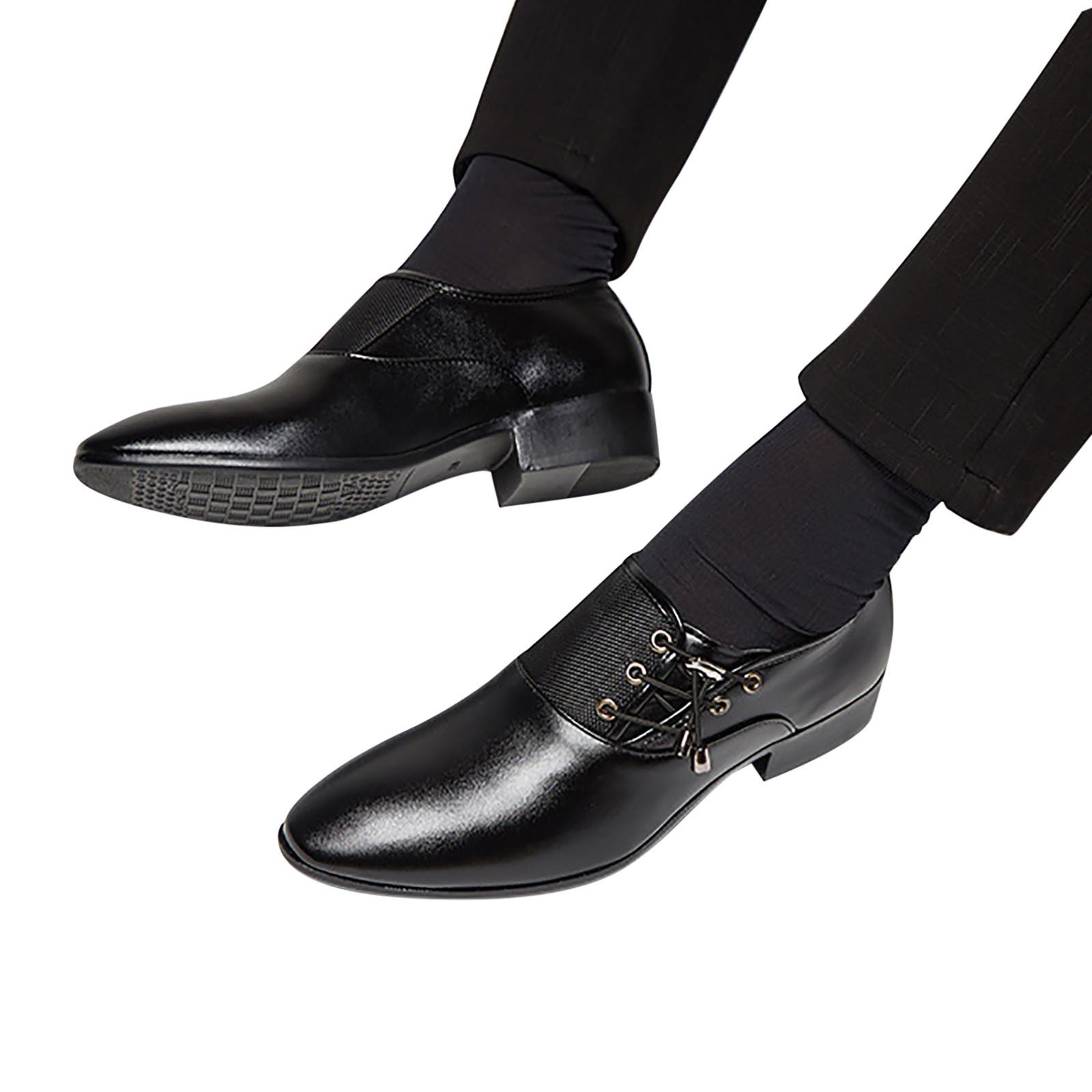 Chaussures D'affaires Pour Homme En Cuir Marron - Mocassins Confortables, Semelle En Caoutchouc, Légères Et Respirantes - Idéales Pour Mariage, Bureau