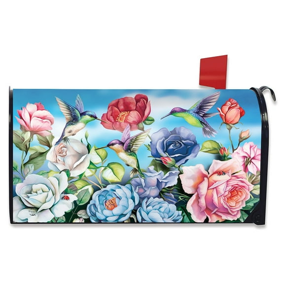 Briarwood Lane Hummingbird and Roses Spring Mailbox Cover