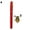 Red, variant on Opolski Mini Portable Fish Pen Shape Spinning Pole Aluminum Alloy Telescopic Fishing Rod
