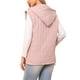 thumbnail image 3 of INSPIRE CHIC Chaleco Puffer para Mujeres, Chaleco Sin Mangas de Invierno Acolchado con Capucha y Cremallera M Rosa, 3 of 6