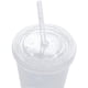 thumbnail image 3 of Tapas de taza de doble capa reutilizables con pajitas reutilizables Smoothie Juice Coffee Iced Coffee Ormromra WL-00677, 3 of 7