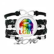 Gender Differentiation Identity Rainbow Equality Bracelet Love Accessory Twisted Leather Knitting Rope Wristband