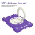 thumbnail image 6 of iPad Mini Case 5th Generation, iPad Mini 5 Case for Kids, Heavy Duty Protective Rugged Case Cover with Hand Strap, Shoulder Strap, Kickstand, Pencil Holder for iPad Mini 5 / 4, Dark Purple, 6 of 11