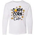 thumbnail image 3 of Inktastic Candy Corn Cutie with Stars Long Sleeve Youth T-Shirt, 3 of 5