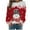 AG1698# Red, variant on ZXLBBD Women's Fall Winter Christmas Snowflake Snowman Printed Round Neck Shoulder Long Sleeve Sports Active Sweatshirts Casual Outdoor Cozy Daily Wear