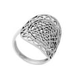 thumbnail image 3 of 81stgeneration Women's 925 Sterling Silver Wide Sri Yantra Chakra Sacred Hindu Ring, 3 of 3