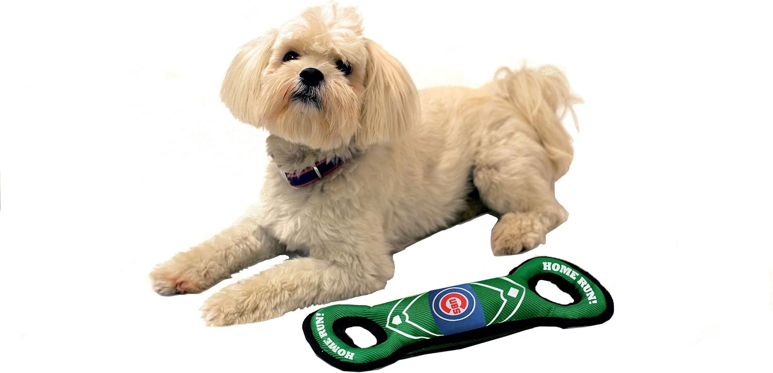 Pets First MLB Chicago Cubs Dogs & Cats Durable and Heavy Duty Nylon Field Toy