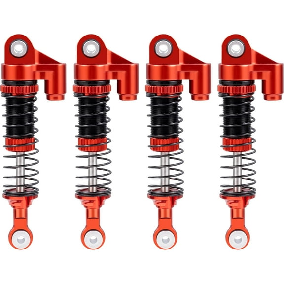 2.09 inch Shocks Kits for Redcat Ascent18 Aluminium Shock Absorber 1/18 RC Crawler Upgrade Parts,Pack of 4 (Black)