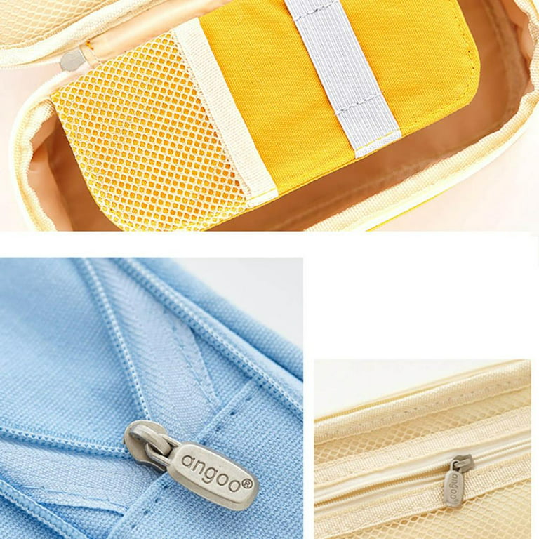 OROMYO 200 Slots Colored Pencil Case with Zipper 4 Layers Oxford Pencil  Storage Bag Portable Handheld Pencil Pouch Large Capacity Stationery Pencil  Cases Delicate Pencil Holder Bag for Office School 