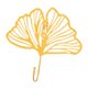 thumbnail image 1 of Colgador de Llaves de Pared con Ganchos Decorativos de Hierro para Dormitorio , Ginkgo biloba hueco Colco Ganchos de pared, 1 of 8