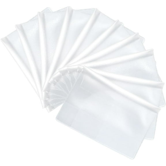 10 Pcs Passport Cover Clear Waterproof PVC Plastic Frosted Passport Protector Case ID Card Holder Sleeve Thin Credit Card Travel Document Organizer Covers for Women Men 7.4 x 5.3 Inch 10pcs
