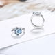 thumbnail image 5 of Lindos pendientes con hebilla para orejas de mascota, huellas de garras de gato, taladro de circonita azul, hebilla para orejas de cobre, estilo coreano, 5 of 5