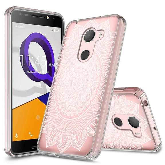 Alcatel REVVL Case (T-Mobile), Alcatel A30 Fierce (2017) Case, Alcatel Walters Case, KAESAR Pattern Designed Slim Shockproof Bumper Protective Cover for Alcatel A30 Plus (Mandala Mehndi)