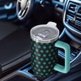 thumbnail image 4 of 40 oz Polka Dots Theme Tumbler with Handle Spill Proof Lid 40oz Polka Dots Tumbler with Straw Double Insulated Travel Mug Polka Dots Lover Gifts for Men Women Travel Must Haves, 4 of 5