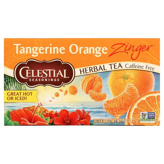 Celestial Seasonings Tangerine Orange Zinger Herbal Tea Bags (20 Count)