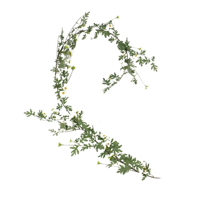 Guirnalda artificial Inteprter flores elegantes decoraciones duraderas color blanco