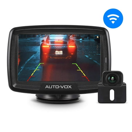 AUTO VOX Digital Wireless Backup Camera Kit CS-2, Stable Signal Rear View Monitor and Reversing Camera for Vans,Trucks,Camping