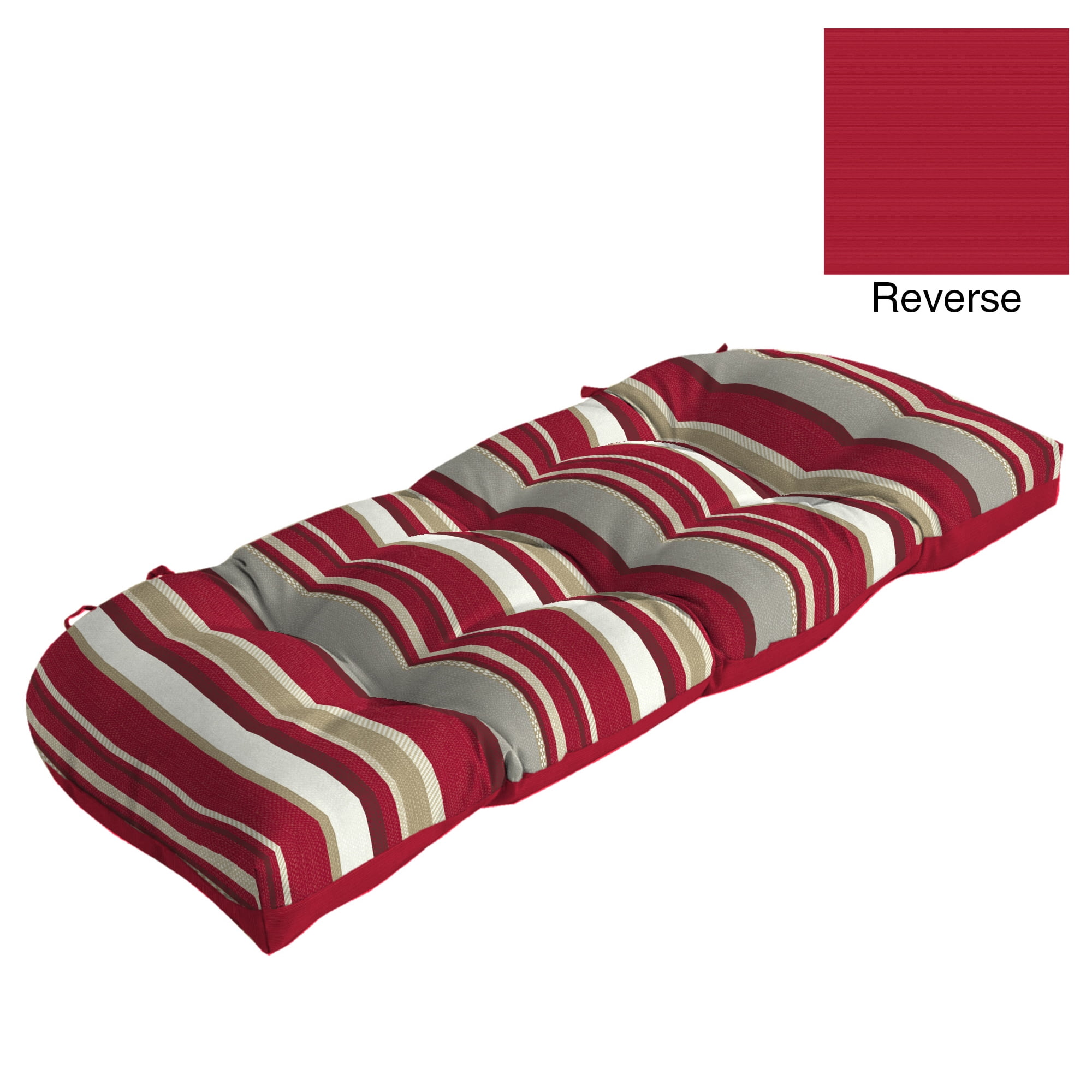 Better Homes And Gardens Izmir Stripe Outdoor Settee Tufted