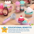 thumbnail image 2 of Battat Juego de juego de Salón de Helados Dulce Golosinas con 21 Piezas, Niños Pequeños y Juguetes Preescolares, 2 of 5