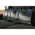 thumbnail image 2 of Ambesonne Nature Throw Pillow Cover 4 Pack, Black Tornado Funnel Gas, 20", Grey, 2 of 6