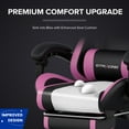 GTRACING GTWD-200 Gaming Chair with Footrest, Height Adjustable Office ...