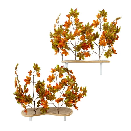 UPC: 0854878008176 | On2Pets Cat Shelves Wall-Mounted Cat Trees Cat Furniture for Climbing Playing and Relaxing Set of 2 Indoor Cat Shelf