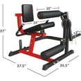 Syedee Home Gym Workout Equipment Hack Squat & Leg Extension Machine