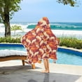 thumbnail image 6 of Toddler Hooded Beach Towel 24x50 Kids Bath Towels Soft Quick Dry for Swim Pool Boys Girls Cartoon Foxes, 6 of 7