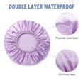 thumbnail image 2 of Shower Cap, 4-pack Shower Caps For Women, Double Waterproof Layers In Shower Hat Hair Protection Reusable, 2 of 4