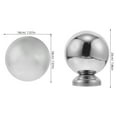 thumbnail image 2 of HONMEET Boule Décorative de Regard pour Pelouse Argent Acier Inoxydable 1 Pcs, 2 of 8