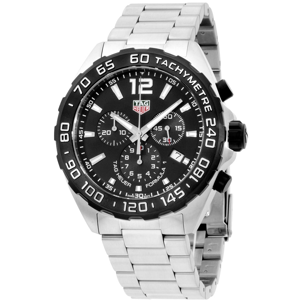 tag heuer formula 1 mens grey 43mm quartz chronograph watch