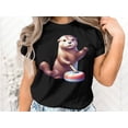 thumbnail image 2 of Funny Sea Otter Animal Playing Curling Player Game Day Gift T-Shirt Cool Otter Curling Player Birthday Holiday Present Men Women Tshirt, 2 of 10